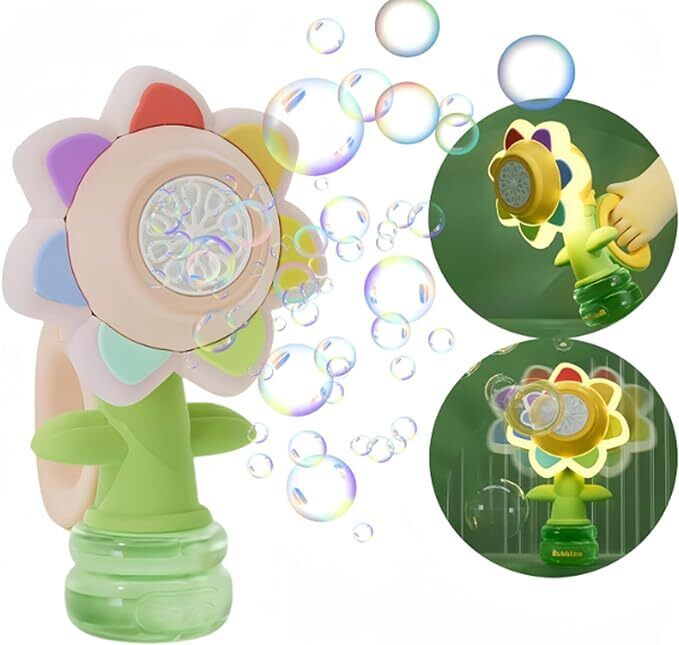 Seven-Color Flower Bubble Machine