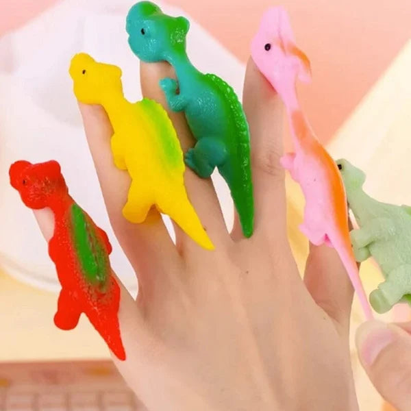 Slingshot Dinosaur Finger Toy (4 pcs)