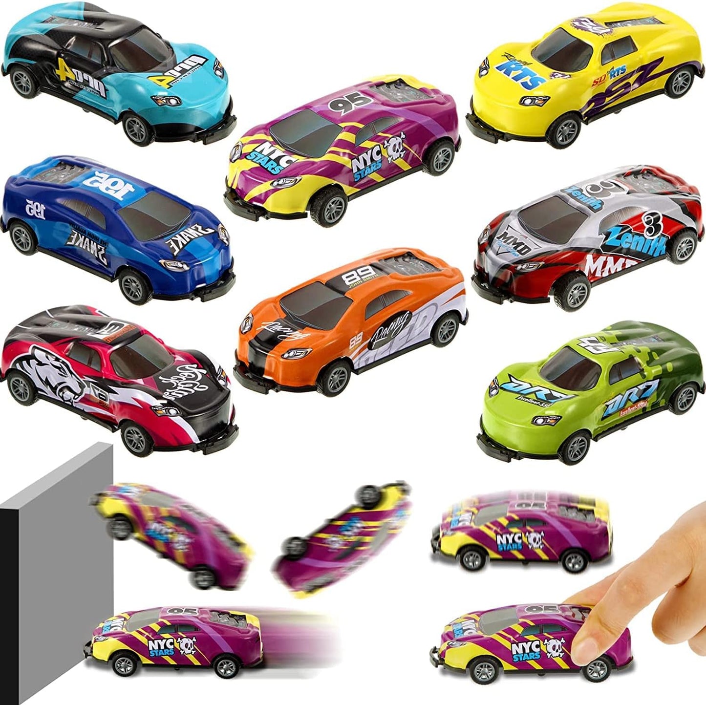 Jumping Stunt Toy Car (Set of 5)