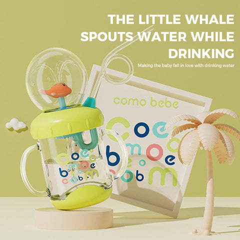 Spouting Whale Baby Drinking Cup - Fun, Safe, and Hygienic Hydration