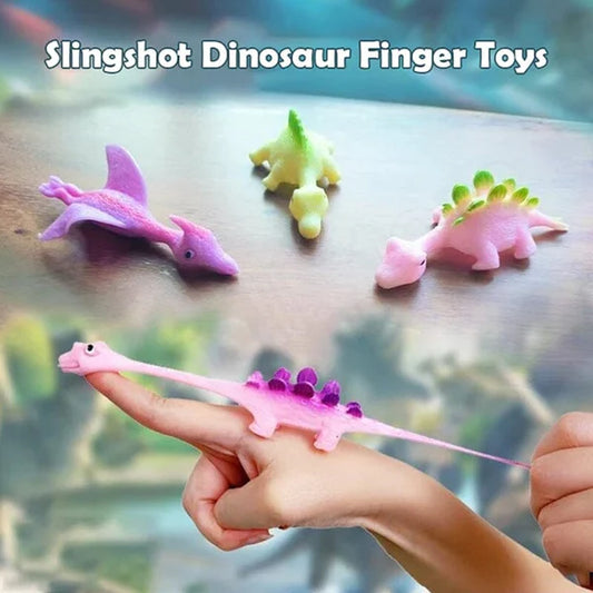 Slingshot Dinosaur Finger Toy (4 pcs)