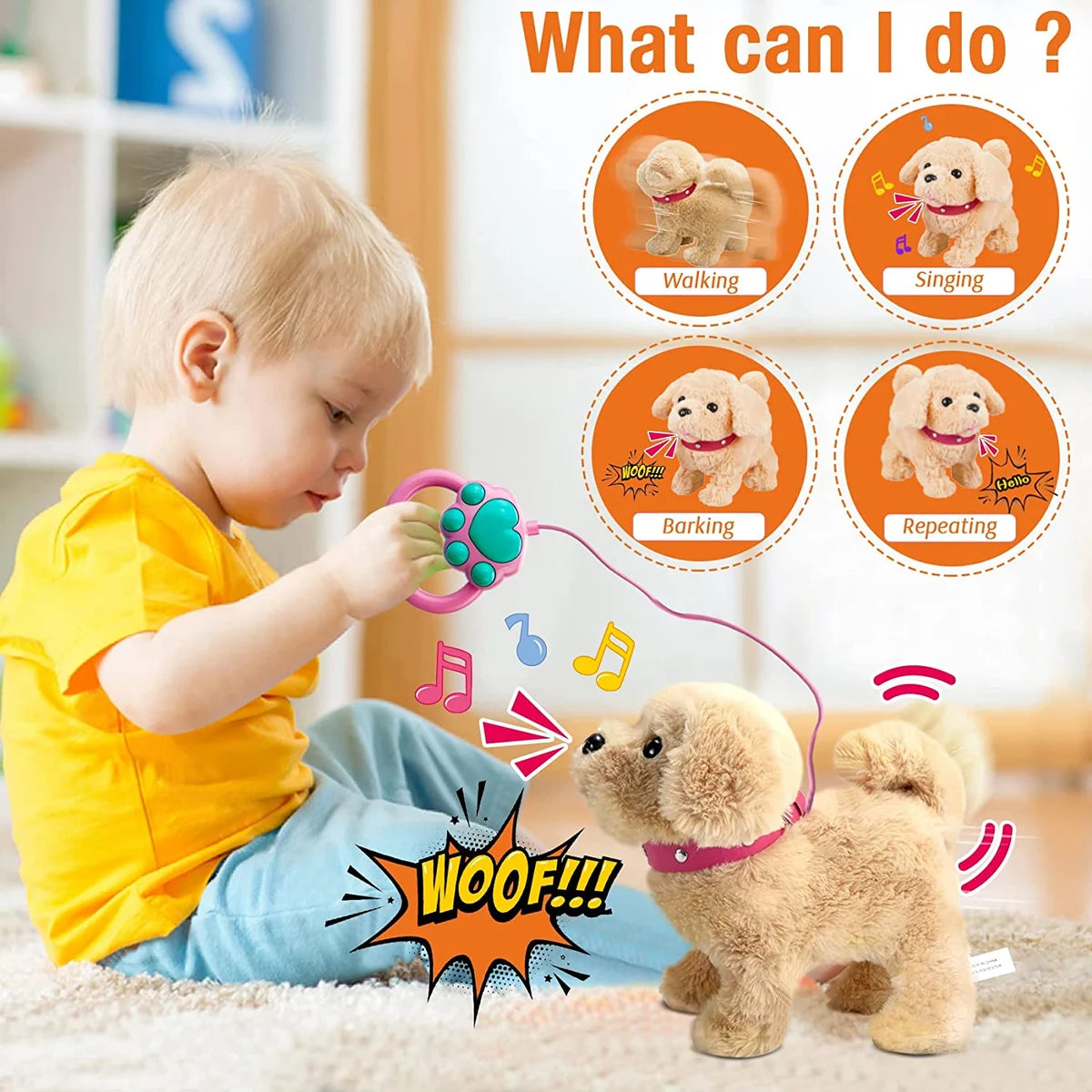 Plush Puppy Toy Electronic Interactive Pet Dog