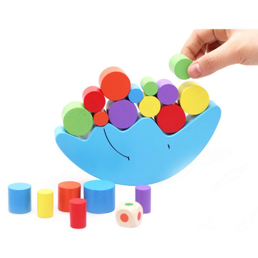 Wooden Stacking Blocks Balancing Game