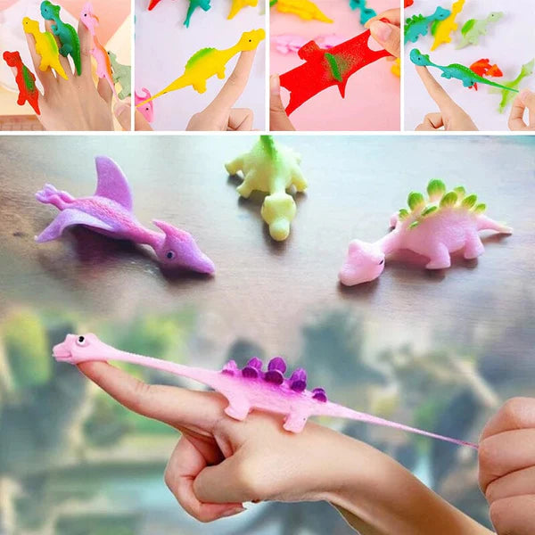 Slingshot Dinosaur Finger Toy (4 pcs)