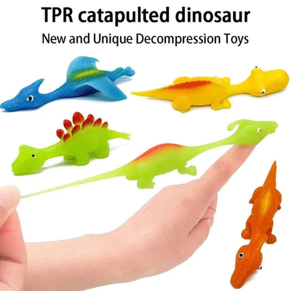 Slingshot Dinosaur Finger Toy (4 pcs)