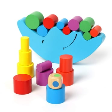 Wooden Stacking Blocks Balancing Game