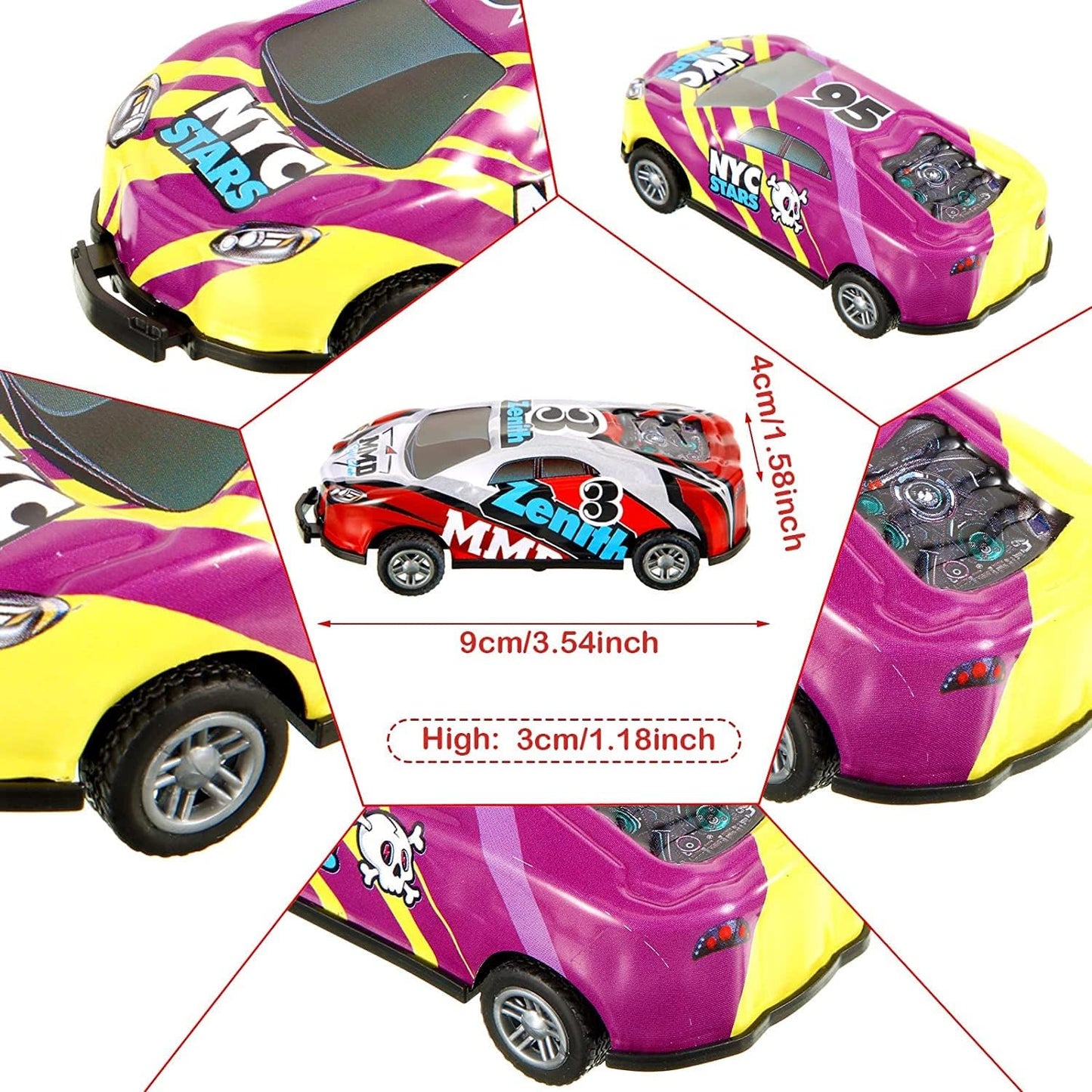 Jumping Stunt Toy Car (Set of 5)