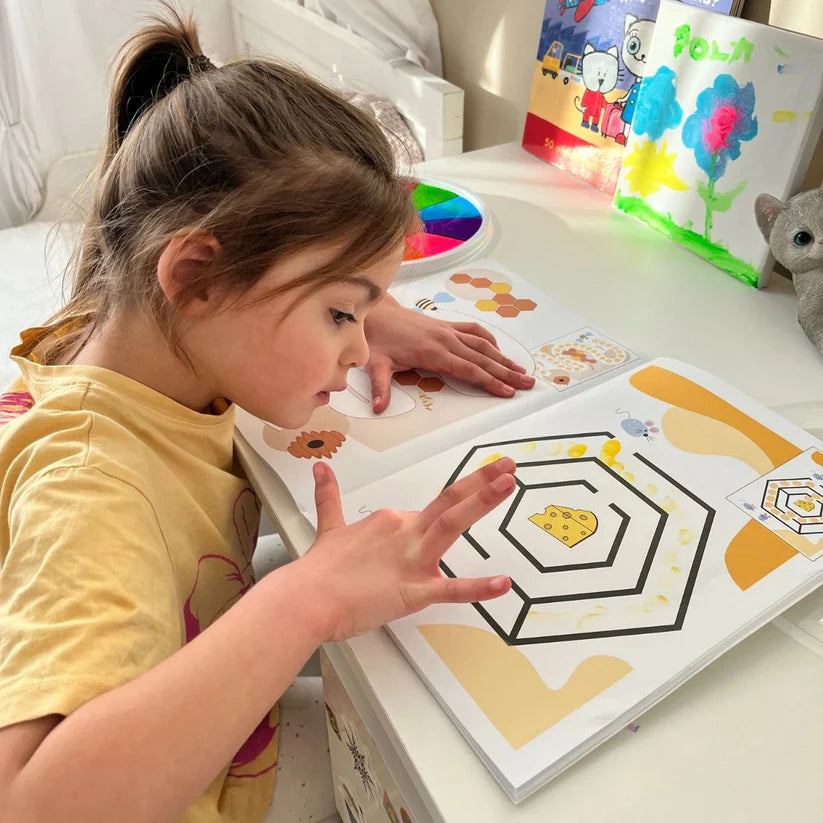 Montessori Fingerprint Coloring Book