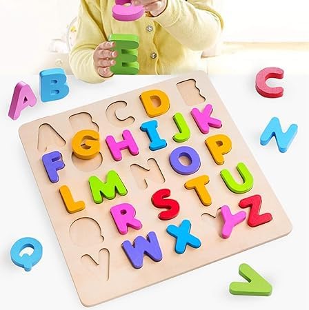 Wooden Alphabets Puzzle Board Toy