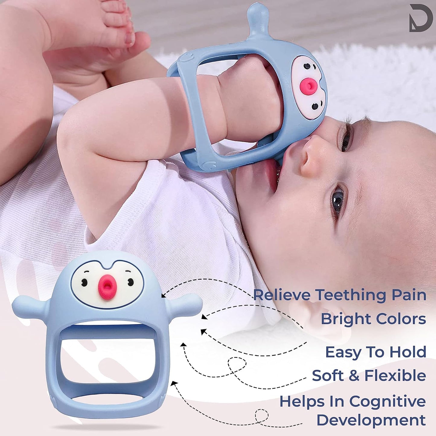 SMILY MIA PENGUIN BUDDY TEETHER TOY