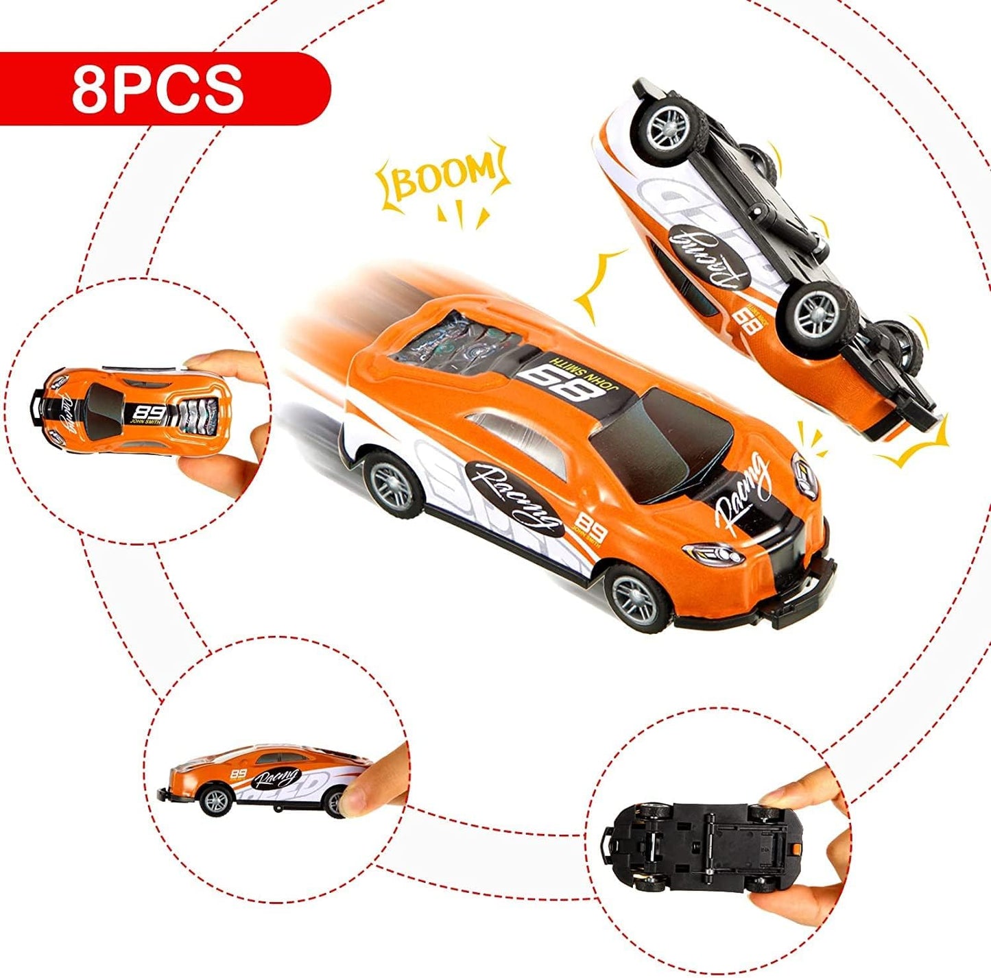 Jumping Stunt Toy Car (Set of 5)