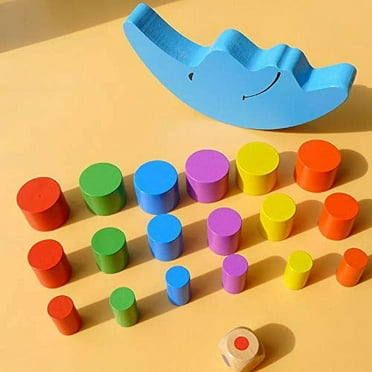 Wooden Stacking Blocks Balancing Game