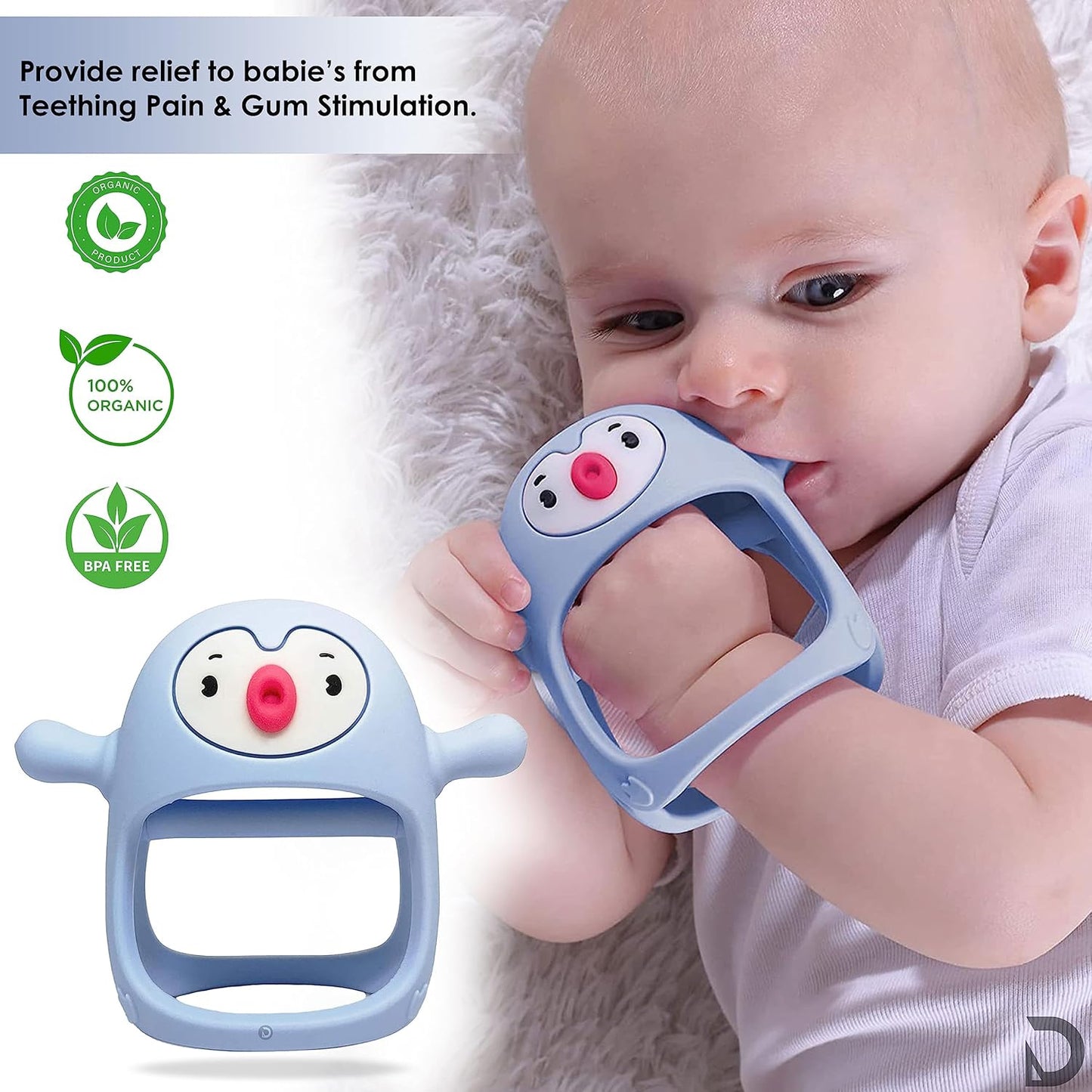 SMILY MIA PENGUIN BUDDY TEETHER TOY