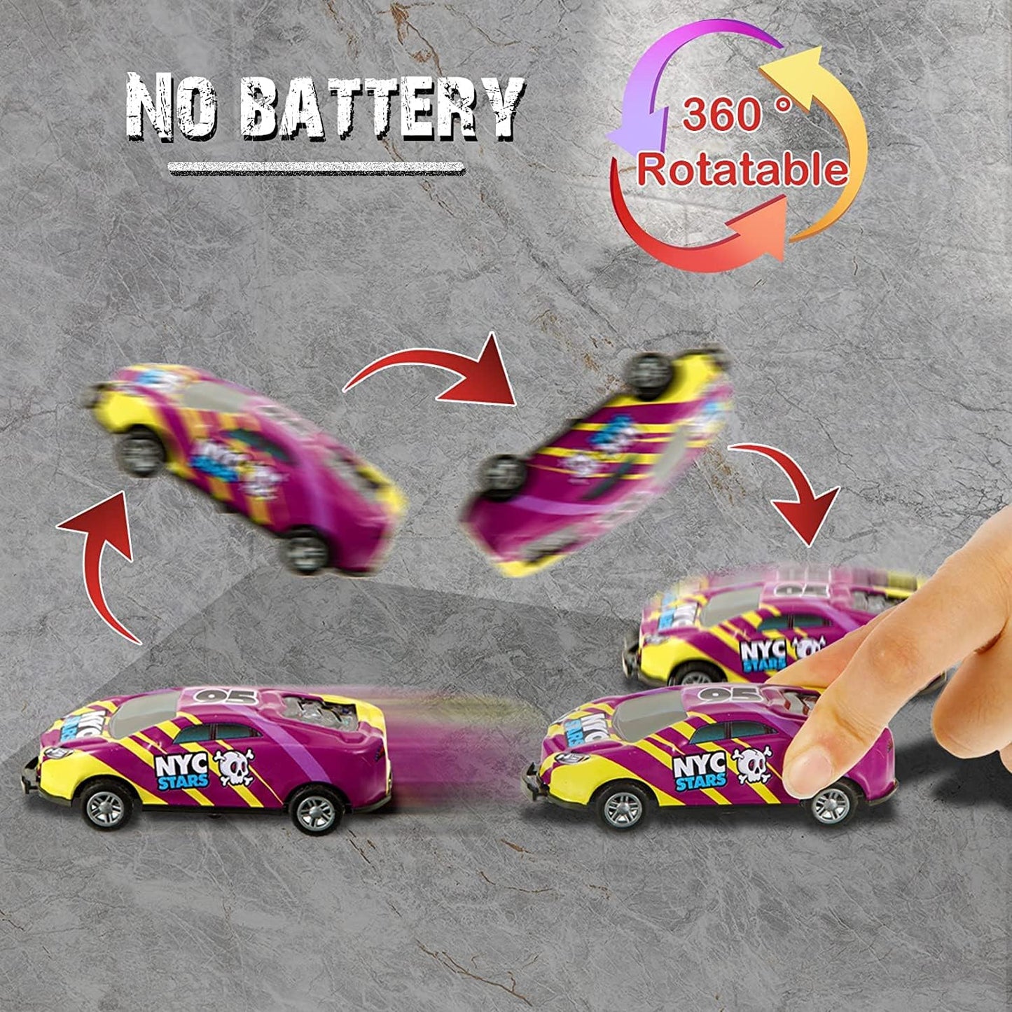 Jumping Stunt Toy Car (Set of 5)