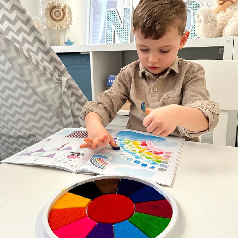 Montessori Fingerprint Coloring Book