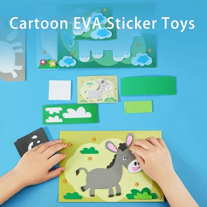 Cartoon Craft Stickers (12 pieces)