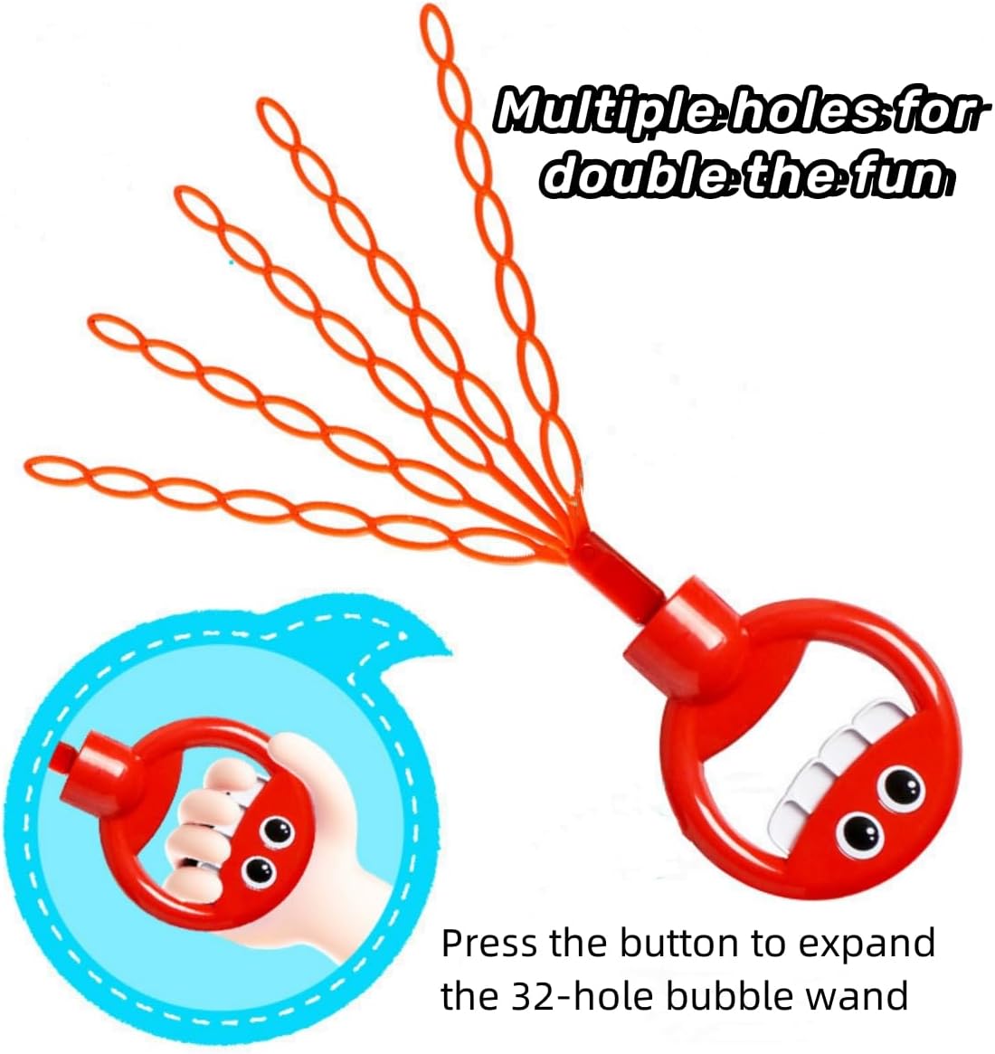 Joyful Bubble Hand Wand ( Set Of 2)