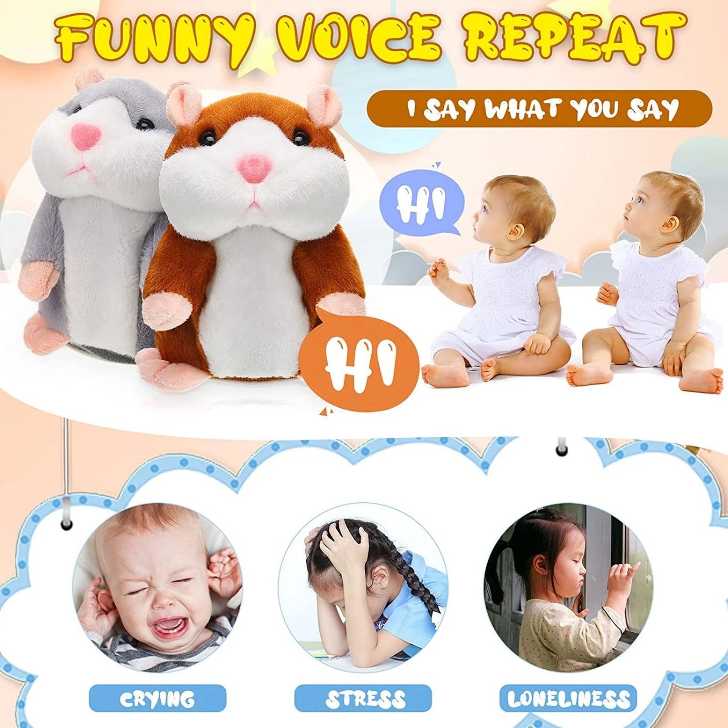 Funny Talking Hamster Plush Toy