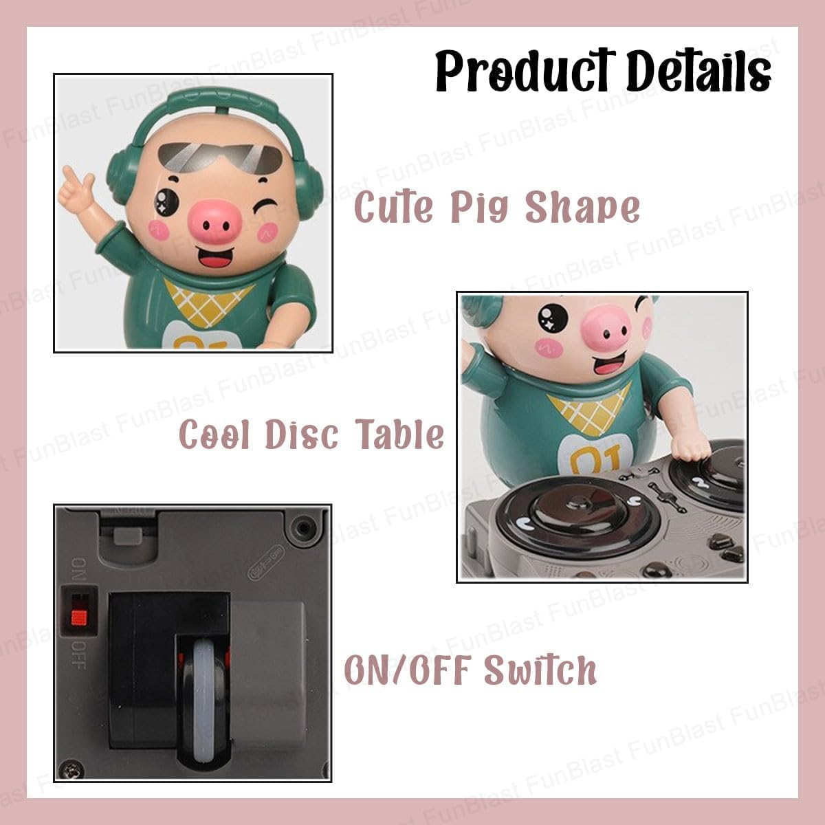 Rockin Robo Pig DJ Toy (Green)