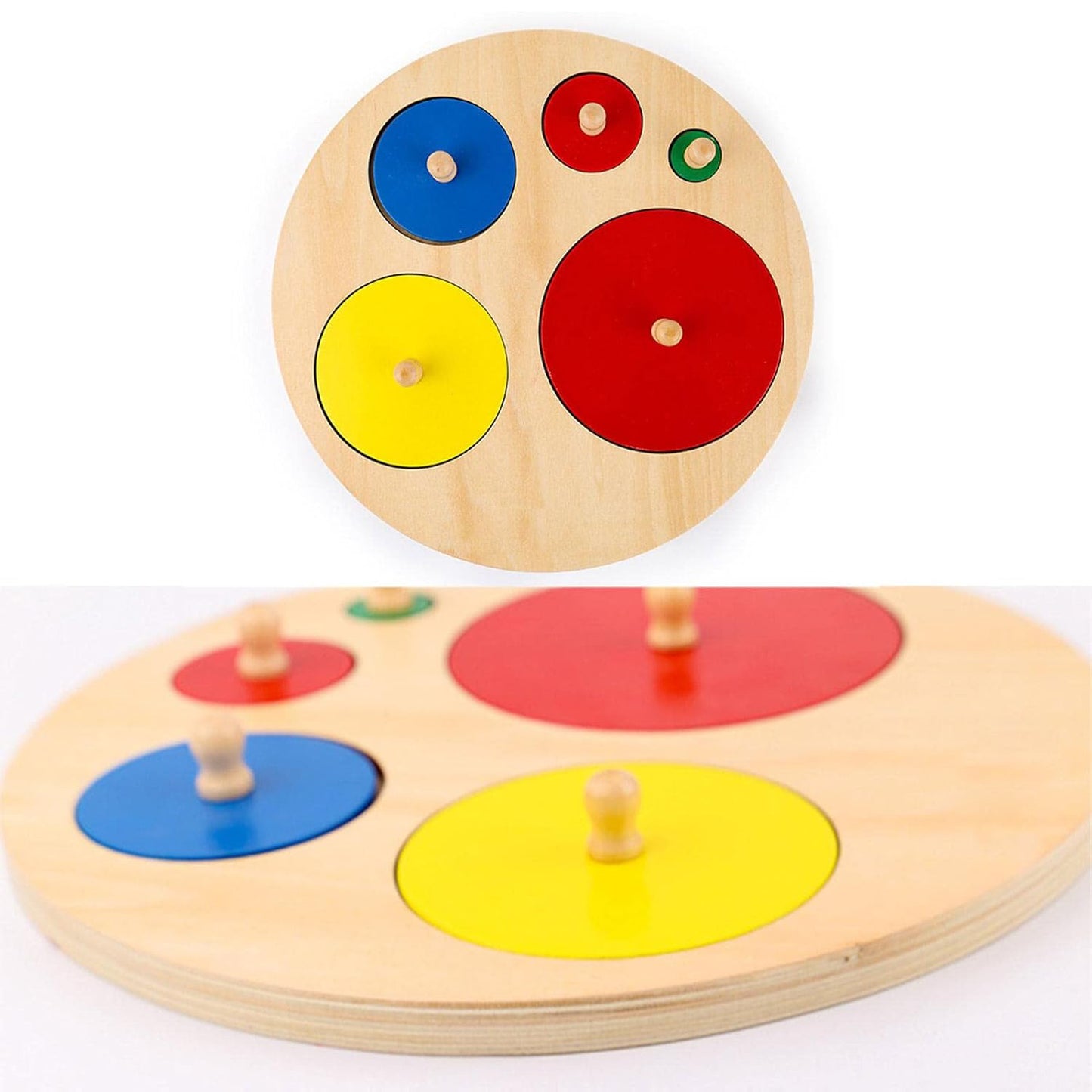 Wooden Circle Match Puzzle