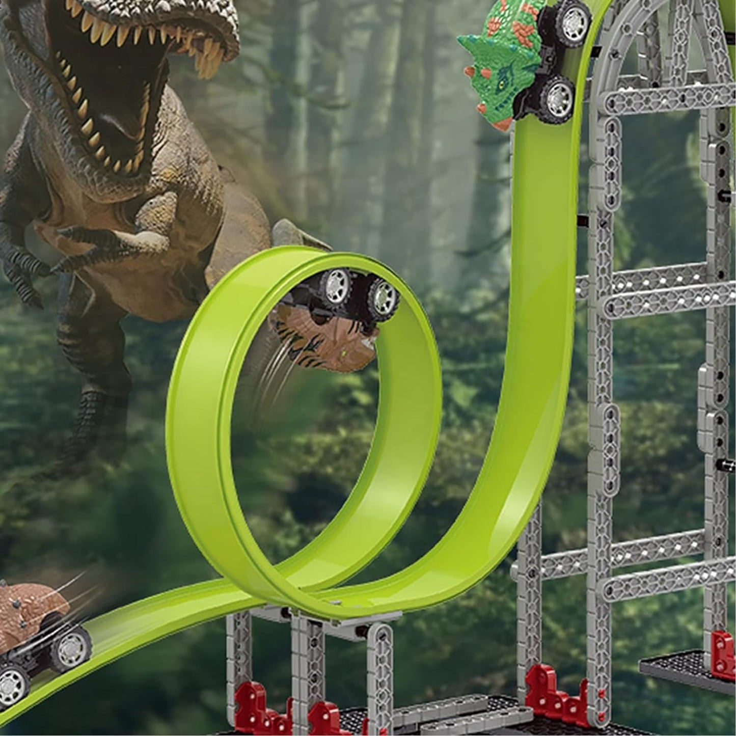 Anti Gravity Dinosaur Car Race Tracks