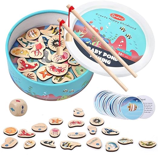 Wooden Magnetic Fishing Game