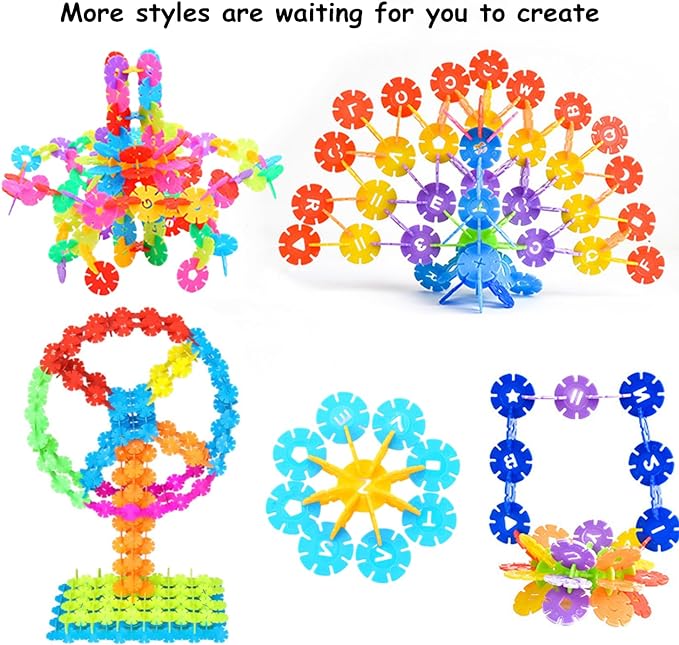 Translucent Color Snowflake Blocks