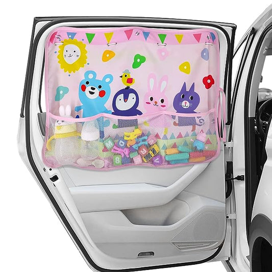 Curtain Sun Visor Blinds Cover With Storage Pocket For Baby