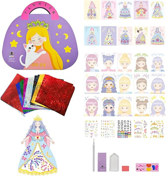 Paper Princess Dress-Up Sticker Toy Set