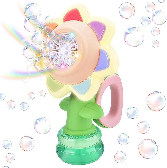 Seven-Color Flower Bubble Machine