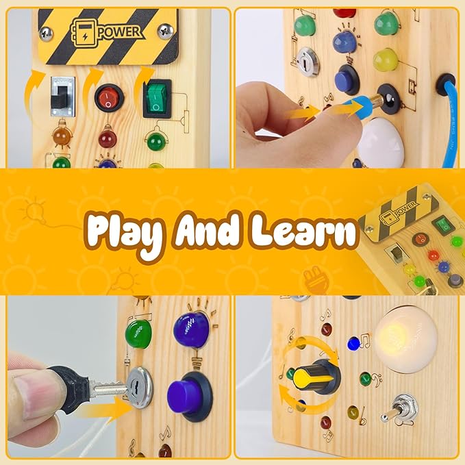 Wooden Busy Board Sensory Toys