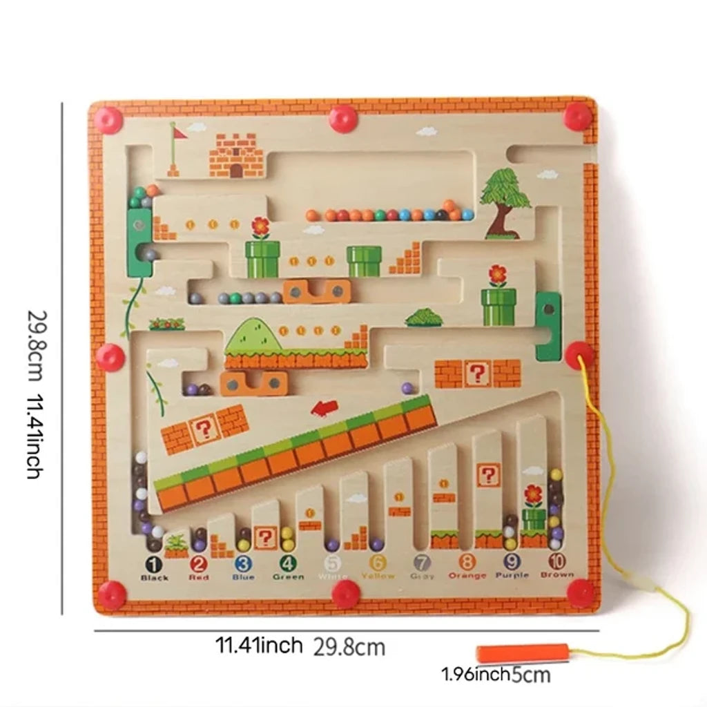 Magnetic Color and Number Maze