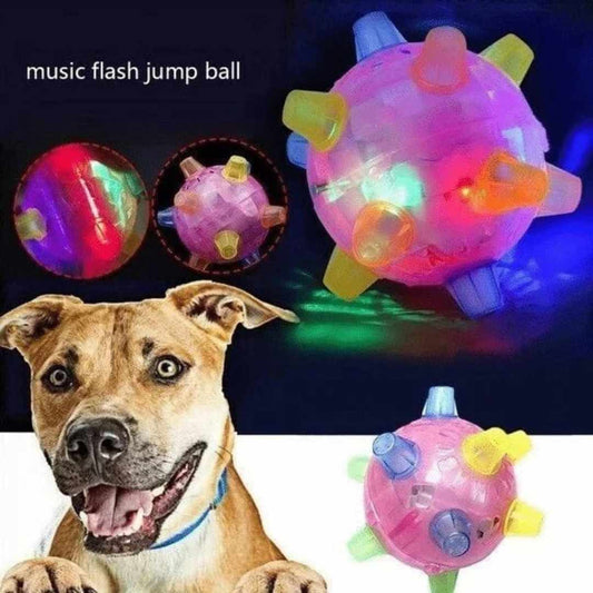 Jumping activation ball for dogs and cats