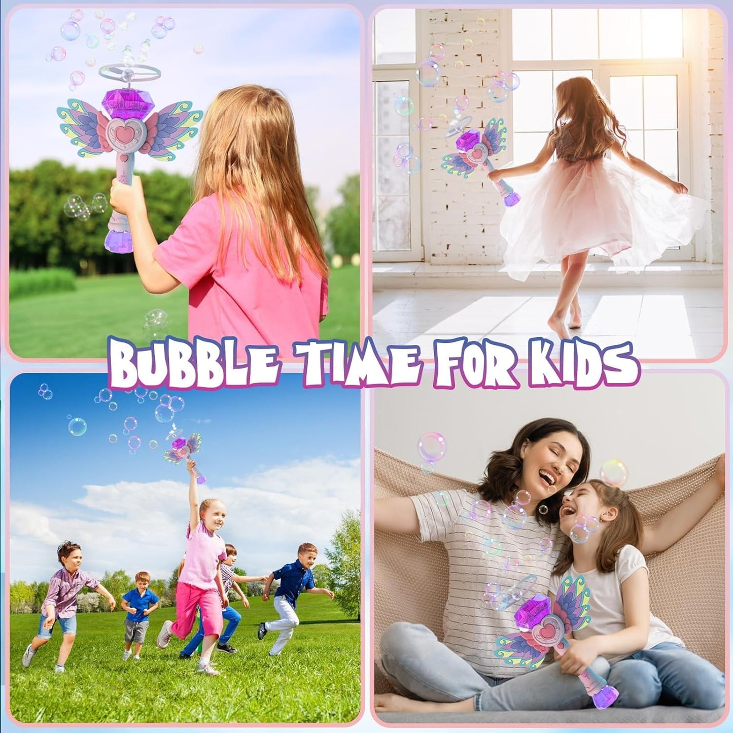 Wand Bubble Machine Toy For Kids (Random Color)