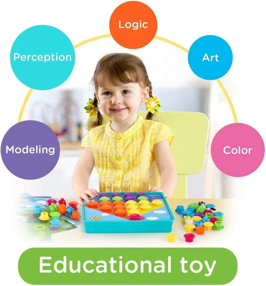 Button Art Toy Set for Toddlers