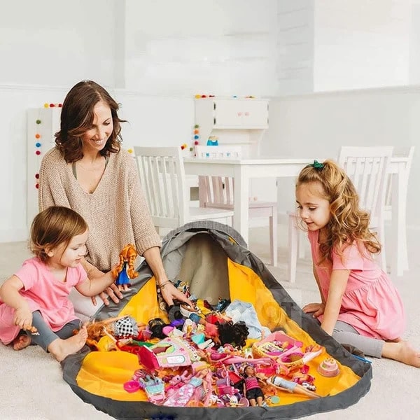 Toy Storage Basket and Play Mat