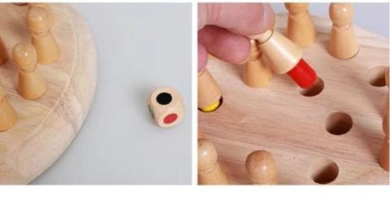 Wooden Memory Match Stick Chess - HelloKidology