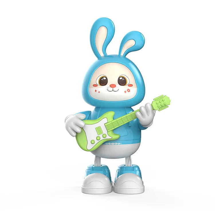 Cartoon cute guitarist electric animal rabbit toy