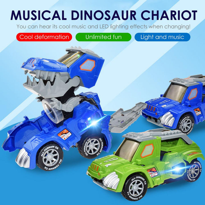 Transforming Dinosaur LED SUV Car