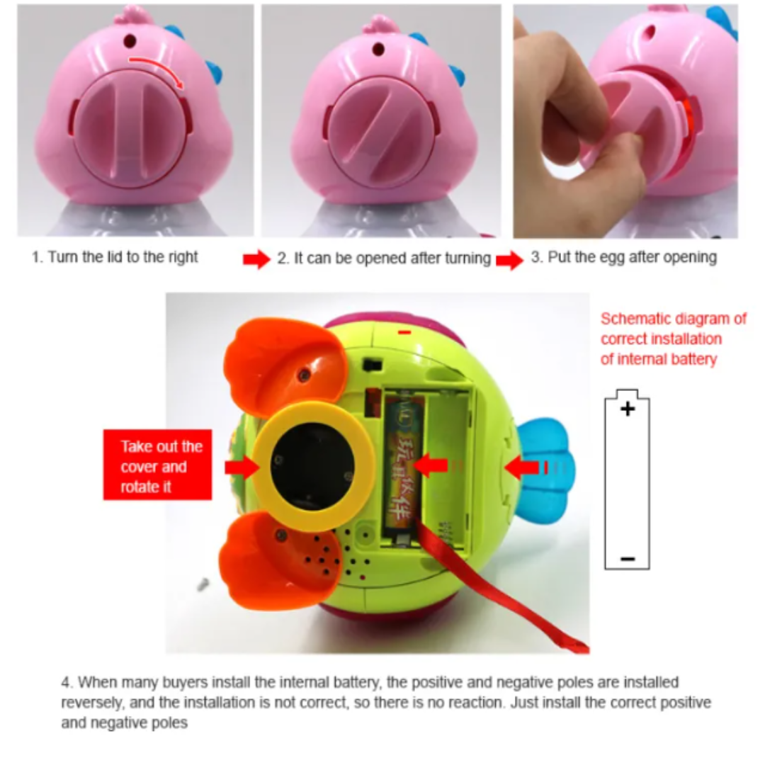 Egg-ceptional Chick: Interactive Musical Egg-Laying Toy