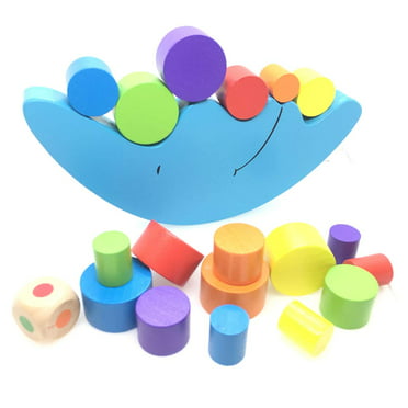 Wooden Stacking Blocks Balancing Game