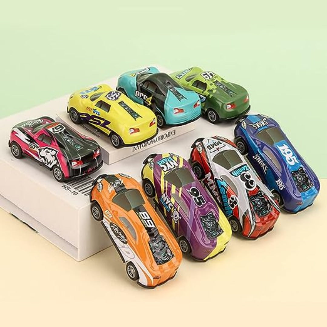 Dynamic Stunt Fleet: 6-Piece 360° Rotating Toy Car Set