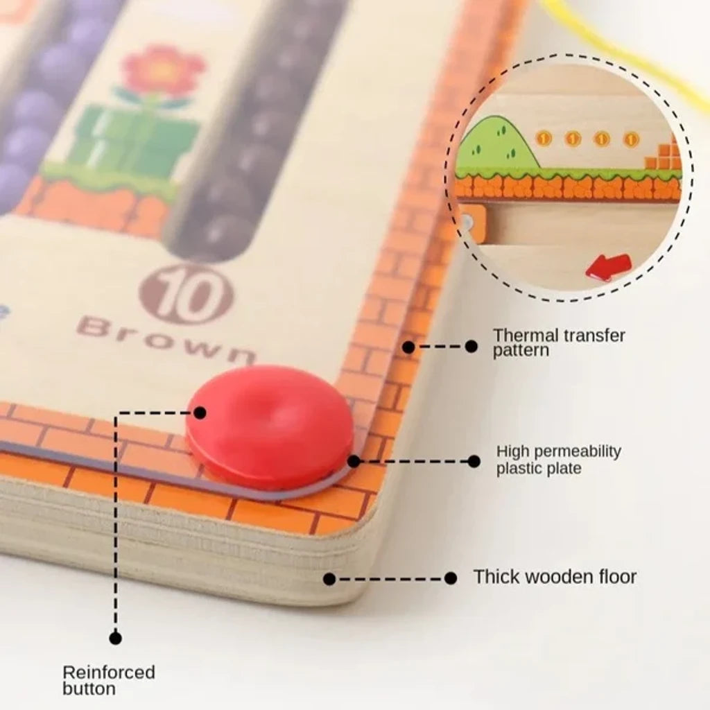 Magnetic Color and Number Maze