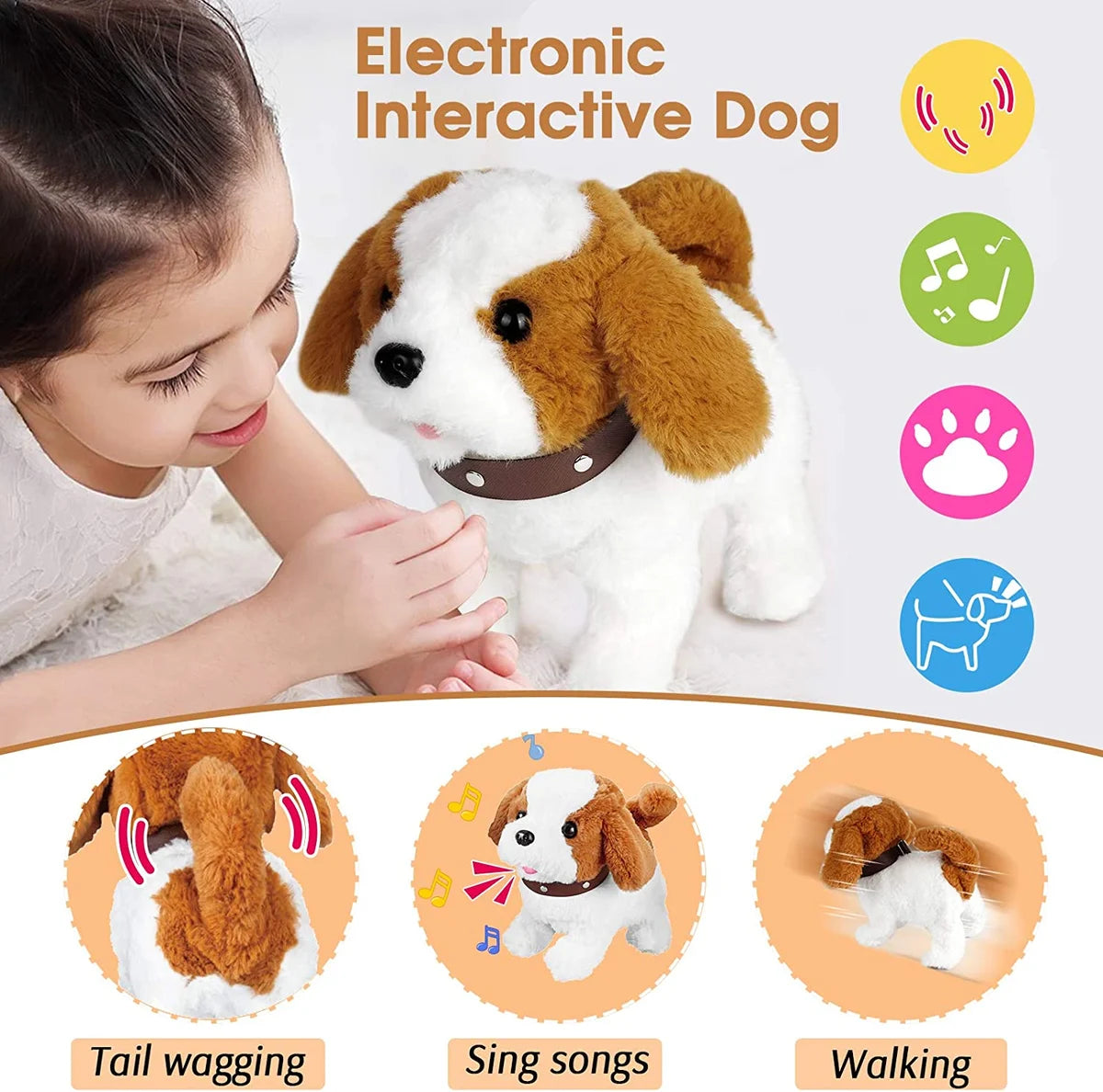 Plush Puppy Toy Electronic Interactive Pet Dog