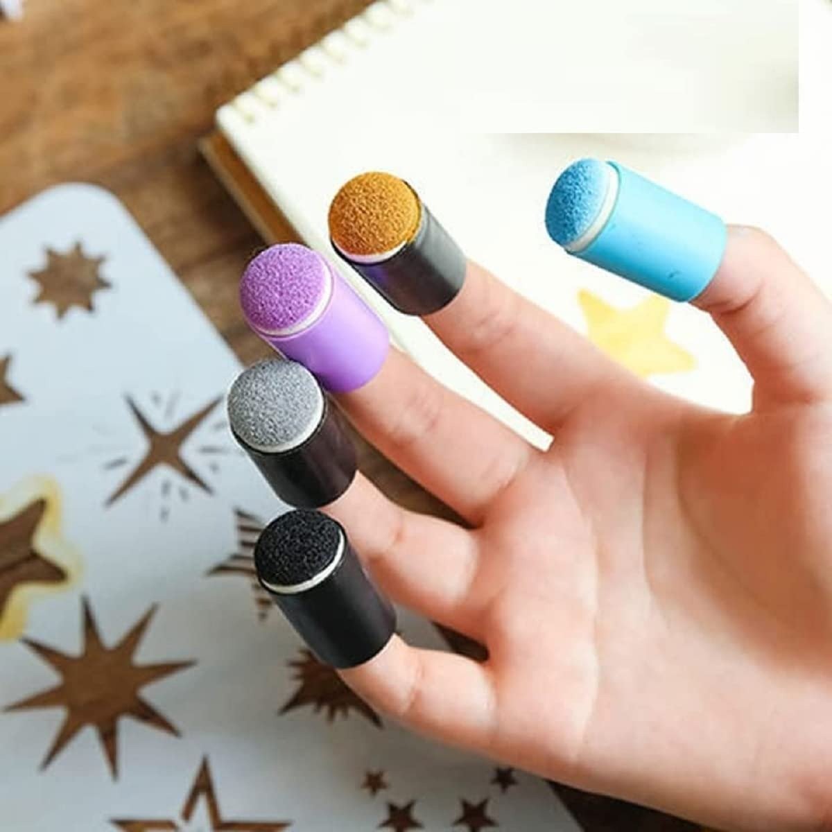 DIY Sponge Finger Painting Kit ( Set Of 6)