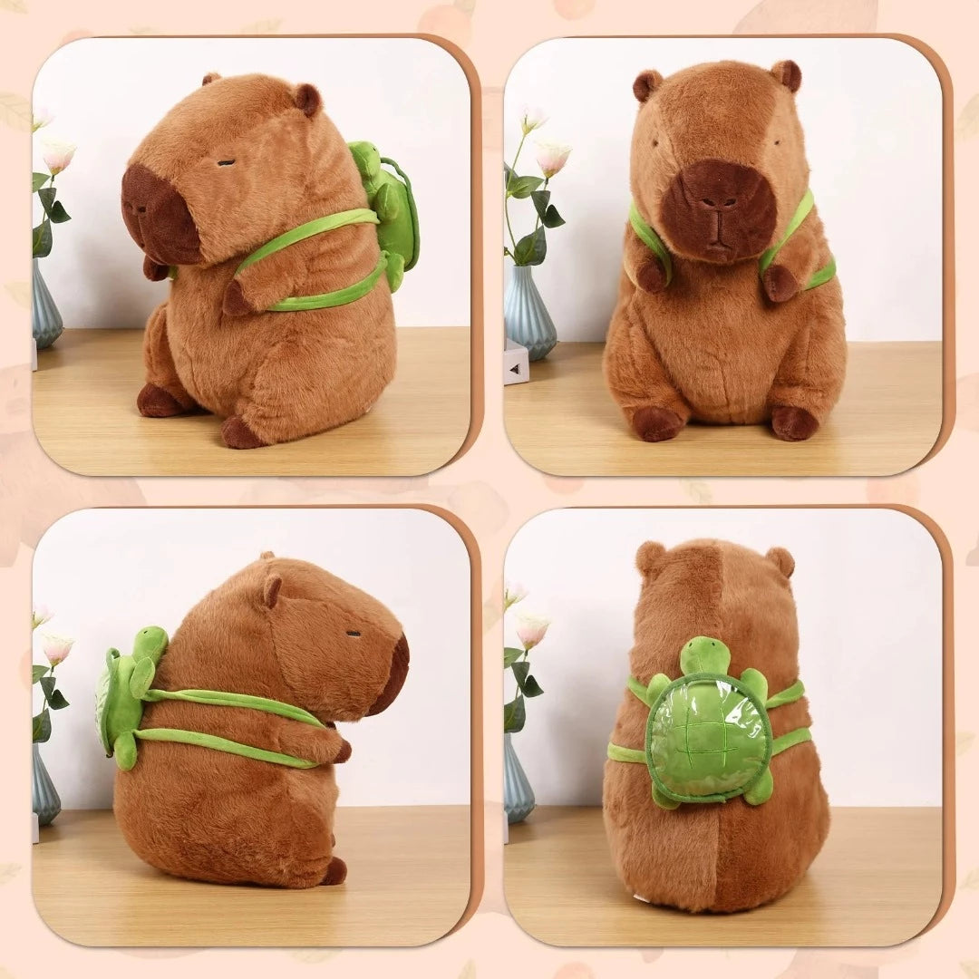 Cuddle Capy Plush with Turtle Backpack