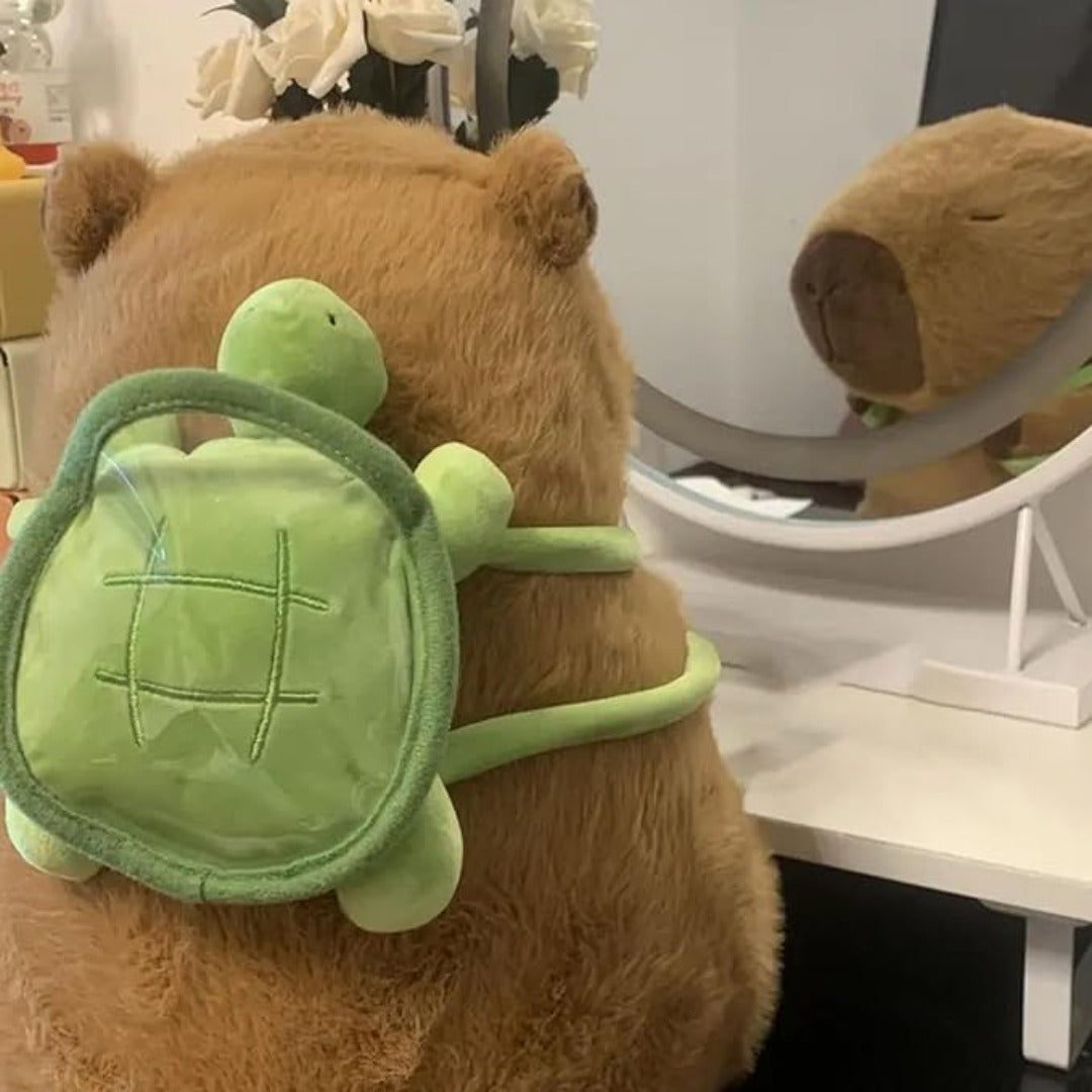 Cuddle Capy Plush with Turtle Backpack