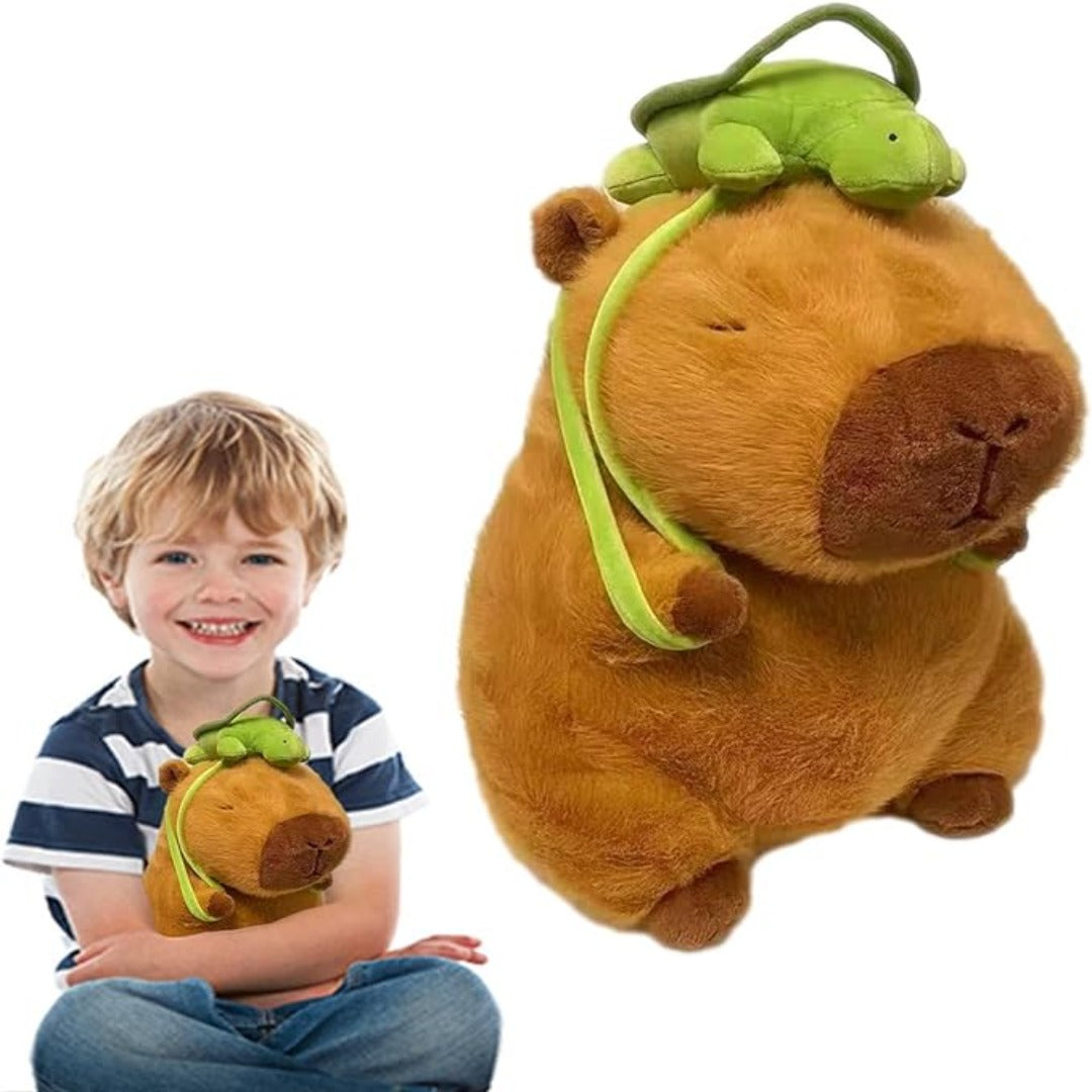 Cuddle Capy Plush with Turtle Backpack