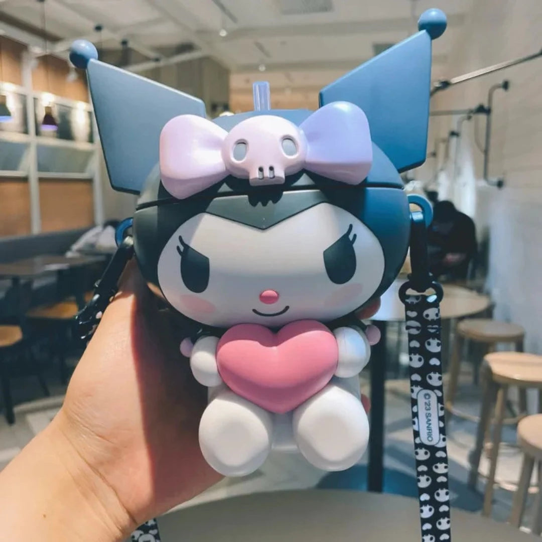 Kuromi's Sip & Smile: Sanrio Drinking Water Bottles