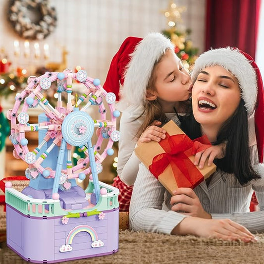 MelodyWheel: Santa Hat Ferris Wheel Music Box Building Kit